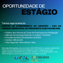 OPORTUNIDADE DE ESTÁGIO OPORTUNIDADE DE ESTÁGIO
