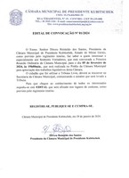 PRIMEIRA REUNIÃO ORDINÁRIA DA CÂMARA MUNICIPAL EM 05 DE FEVEREIRO PARA O ANO DE 2024